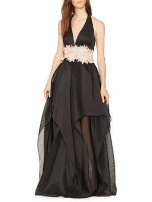 Halston Heritage Floor-length Fit-&-flare Gown