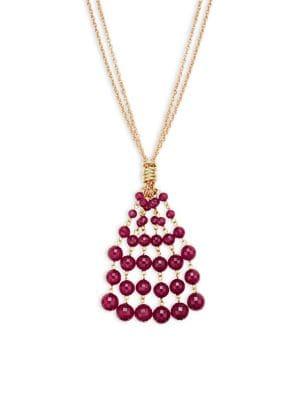Design Lab Beaded Tassel Pendant
