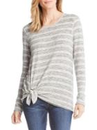 Karen Kane Striped Self-tie Sweater
