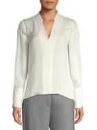 Highline Collective Lace Inset Popover Blouse