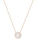 Swarovski Sparkling Dancing Crystal 18k Rose Gold-plated Pendant Necklace