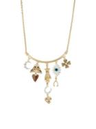 Bcbgeneration Modern Mystic Mixed Multi Charm Frontal Necklace