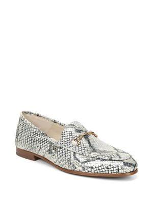 Sam Edelman Loraine Snake-print Leather Loafers