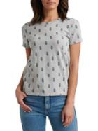 Lucky Brand Printed Cotton Blend Tee