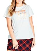 City Chic Plus Clouds Tee