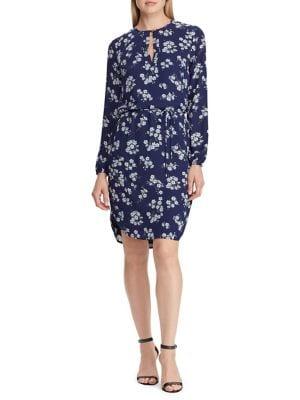 Lauren Ralph Lauren Petite Floral Georgette Blouson Dress