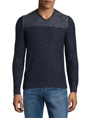 Hugo Boss Heathered Two-tone Cotton Sweatshirt