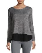 Vince Camuto Two-tone Hi-lo Sweater
