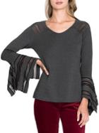 Nic+zoe Petites Petite Illusion Bell-sleeve Sweater