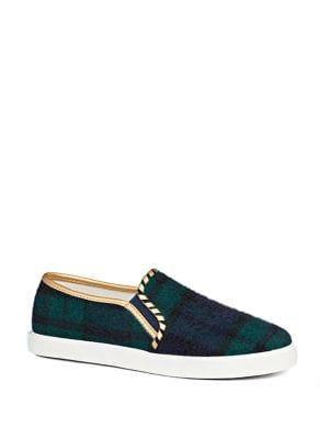 Jack Rogers Brynne Checkered Fabric Sneakers