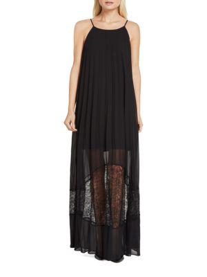 Bcbgeneration Lace-inset Pleated Dress