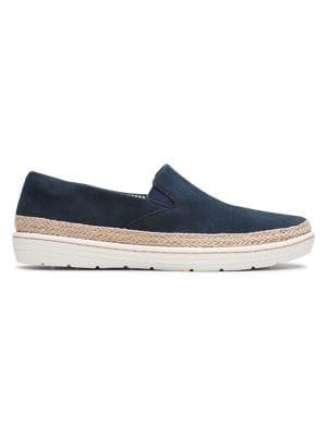 Clarks Marie Pearl Suede Slip-on Sneakers