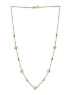 Effy 14k Yellow Gold Diamond And 5.5mm Freshwater Pearl Necklace