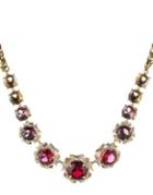 Carolee Victorian Empire Crystal Rosette Frontal Necklace