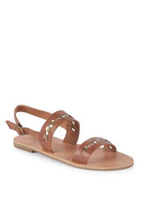 Frye Ally 2 Band Hammered Stud Leather Sandals