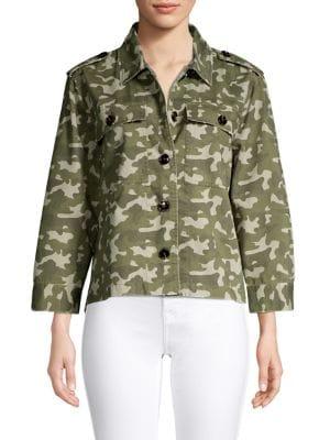 Modern Separates Camo Printed Twill Jacket