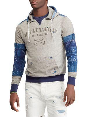 Polo Ralph Lauren Patchwork Cotton Jersey Hoodie
