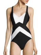 Michael Michael Kors Regatta X-back One-piece Swimsuit