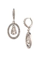 Givenchy Rhodium-plated And Crystal Small Drop Earrings