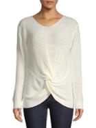 Design Lab Knotted Long-sleeve Top