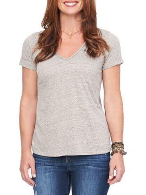 Democracy Speckled V-neck Tee