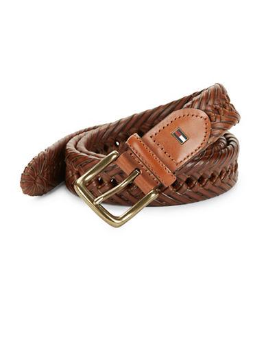 Tommy Hilfiger Braided Leather Belt