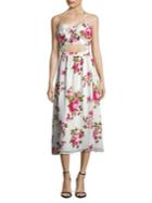 Wayf Floral-print Halter Dress