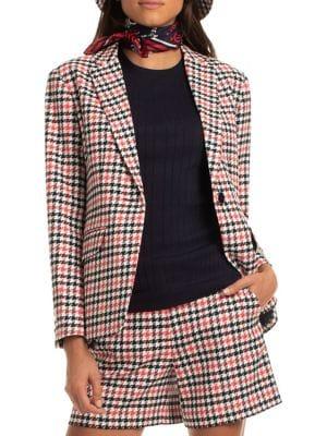 Trina Turk The Tourist Houndstooth-print Blazer