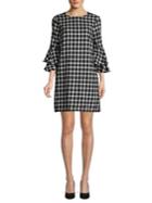 Beach Lunch Lounge Tiered Bell-sleeve Cotton Dress