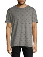 Lucky Brand Allover Graphic Burnout Tee