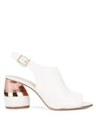 Kenneth Cole New York Lovelle Leather Open-toe Mules