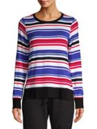 Marc New York Performance Multi-color Striped Top
