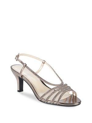 Caparros Niche Metallic Strappy Slingback Heels