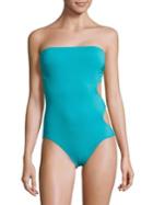 Vince Camuto One-piece Ring-side Bandeau Swimsuit