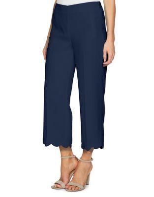 Cece Scallop Edge Cropped Pants