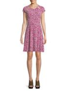 Michael Michael Kors Floral Collage Short Sleeve Dress