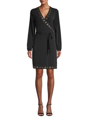 Michael Michael Kors Grommet Wrap Dress