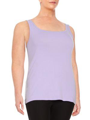 Lord & Taylor Plus Cotton Tank Top