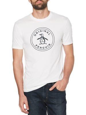 Original Penguin Basic Stamp Logo Cotton Tee
