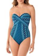 Miraclesuit Mosaica Seville Strapless One-piece Swimsuit