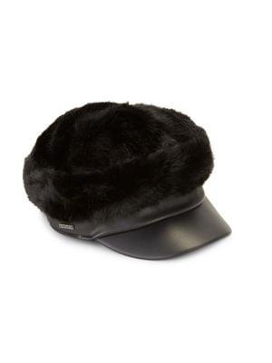 Bcbgmaxazria Faux-fur Military Cap