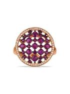Marco Moore 14k Rose Gold, Ruby & 0.23 Tcw Diamond Statement Ring
