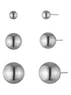 Lauren Ralph Lauren 3-pair Metal Ball Earring Set