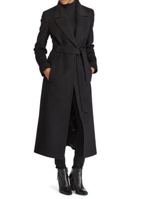 Lauren Ralph Lauren Belted Wool-blend Coat