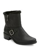 Anne Klein Lyvia Faux Fur-trimmed Ankle Boots