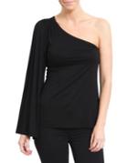 Three Dots One-shoulder Bell-sleeve Top
