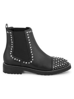 Kurt Geiger London Embellished Leather Booties