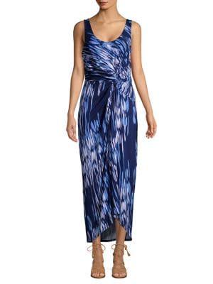 Tommy Bahama Sleeveless Front-twist Maxi Dress