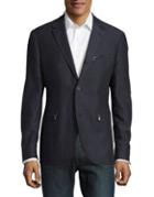 John Varvatos Star U.s.a. Cotton-blend Button-front Jacket