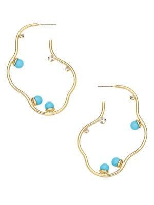 Design Lab Goldtone Freeform Earrings